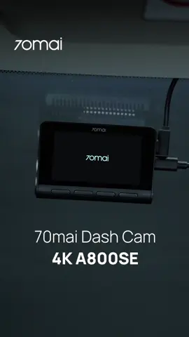 New arrival!70mai Dash Cam 4K A800SE,Dash Cam Only 70mai！ ✅Ture 4K ultra HD  ✅140FOV  ✅Super-Sensing ADAS(Forward Vehicle Start Alert;Forward Collision Alert) ✅Built-in GPS ✅Super night vision ✅24H smart parking surveillance ✅Wi-Fi app control ##70mai#70maidashcam #70maiphilippines #dashcam #A800se 