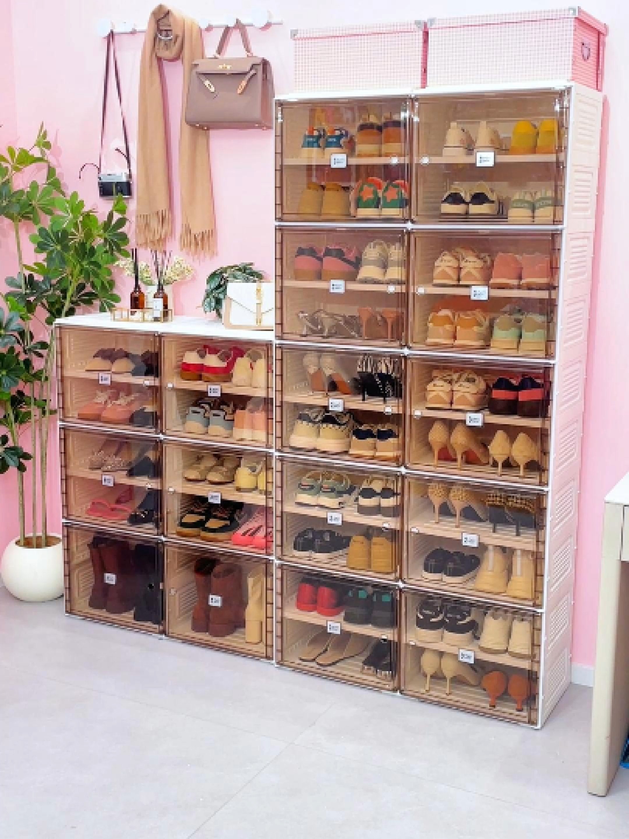 No tools needed — 3 mins setup, 40 pairs of shoes in one cabinet 😍#payday #foldableshoecabinet #ShoeCabinetPH #ANTBOX
