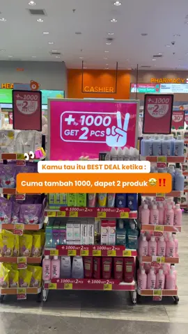 Best Deal itu ketika tau kalo produk favorit kamu itu cuma tambah 1000 tapi dapat 2 produk🤩✌️ Dapatkan produk-produk nya di Guardian terdekat atau belanja online dengan klik link yang ada di bio🖇️🛍️ 🔥Promo berlaku sampai 3 September 2025 di seluruh Guardian dengan perbedaan harga untuk Bali, Kendari, & Kupang💅 🛒Maksimal pembelian promo +1000 : 3 pasang per pelanggan (6pcs) #keGuardianYuk #SeruDiGuardian #promo #tambah1000dapat2