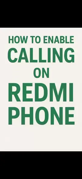 Activate VoLTE on your Redmi phone today and enjoy high-quality voice calls over 4G. Here’s how to do it in a few easy steps: #withyouAlltheway