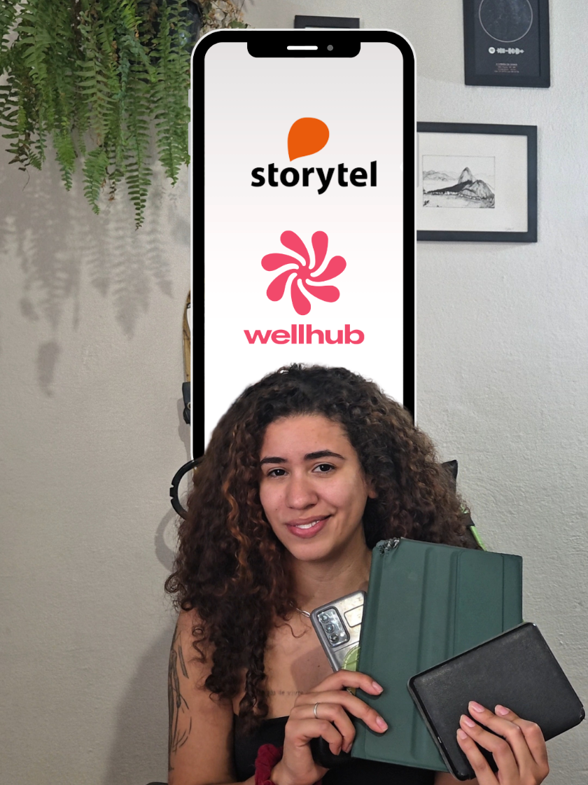 Descobrir o mundo dos audiolivros transformou totalmente minha jornada como leitora 🎧📚 Graças ao acervo completo do @Storytel , que tenho acesso pelo meu benefício do @Wellhub , consegui bater uma meta de leitura atrás da outra!!  Agora que você sabe que o wellhub é muito mais do que academia, coloca aqui qual o livro que você quer ler?! . . Publi #wellhub #bookstan #audiobook #livros 