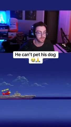 He can’t pet his dog 😭🙏 #plane #dog #petdog 