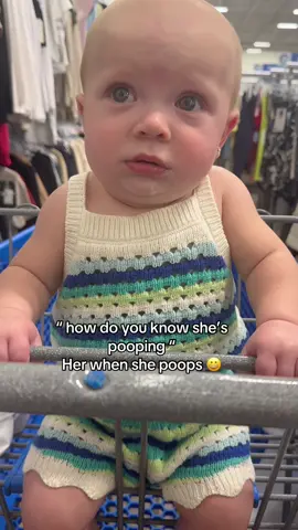 How do you know she’s pooping? Parents just know🤣🤣🤣 #fyp #baby #poop #funnybaby #foryou #usaus