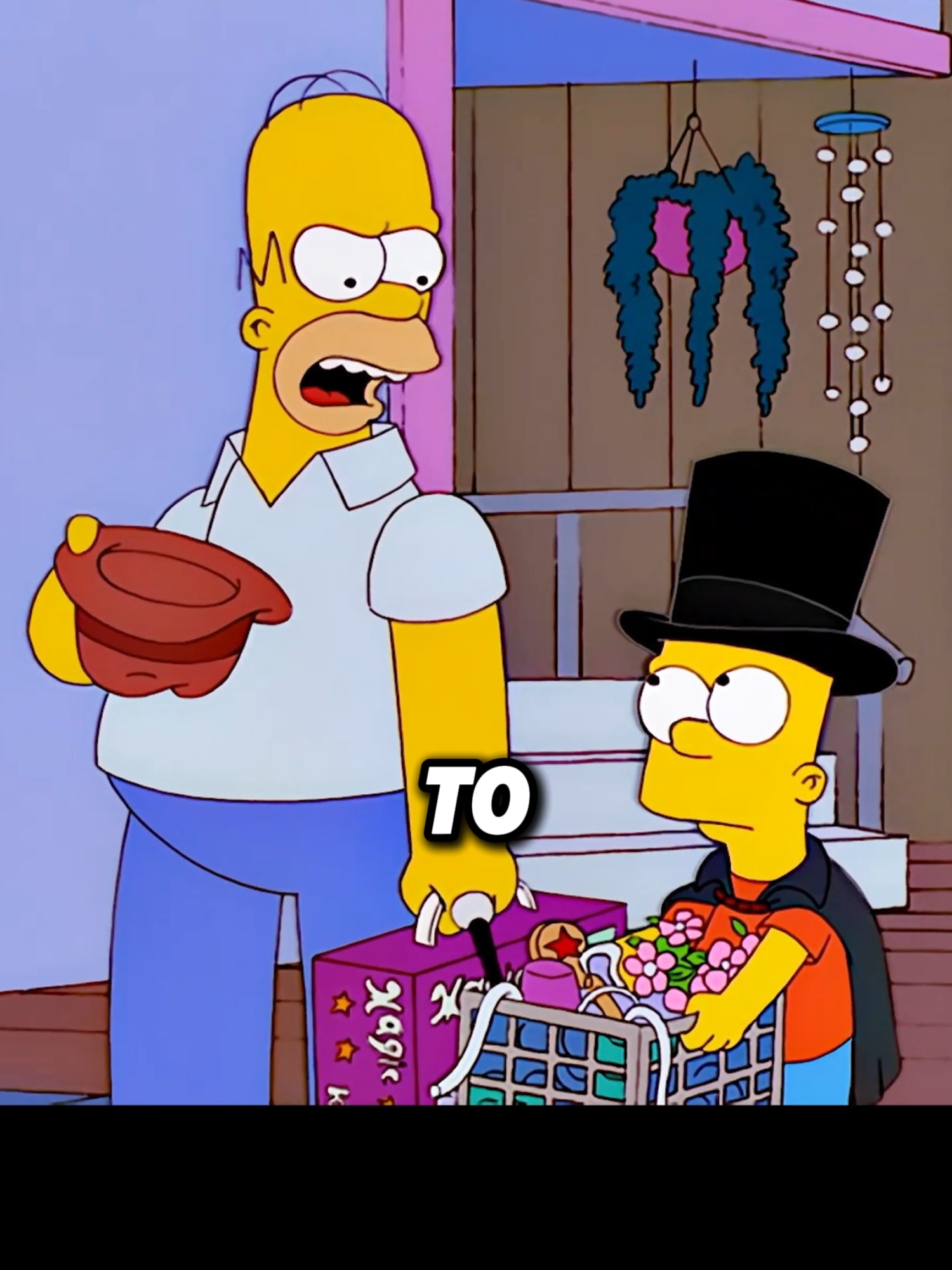 While Homer was driving, a large fish suddenly fell from the sky.#cartoon #fypシ #tiktok #thesimpsons