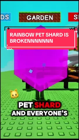 Rainbow Pet Shard is CRAZY 🌈🔥 Power boost is insane… who’s grinding? 👀💪 Trade in the comments ⬇️ #jandel #fyp #viral #growagaden #roblox 