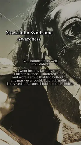 When a teen is groomed by an older adult, they may mistake control for love. That’s Stockholm Syndrome—bonding with a captor through manipulation, not choice. 🖤 #MentalHealth #Survivors #traumahealing #advocate #cptsdawareness 