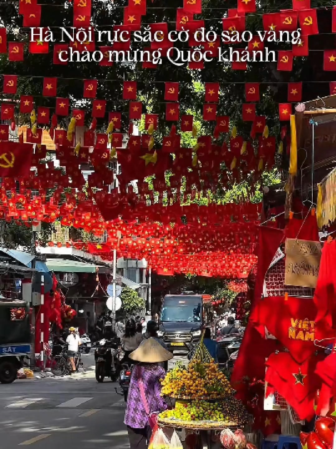 Hà Nội rực sắc cờ đỏ sao vàng chào mừng 80 năm ngày Quốc khánh  #disanvietnam #proudvietnam