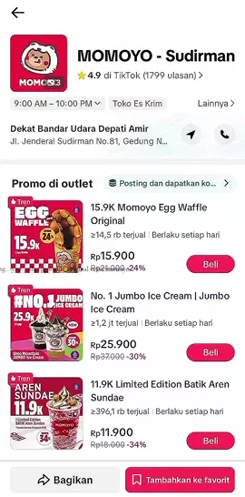 Promo momoyo eg waffle original #momoyoicecream #promomomoyo #waffle #pangkalpinangbangka #bangkabelitung 