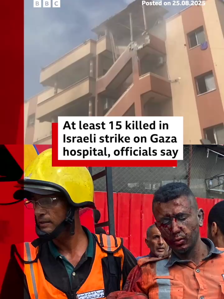 Monday's attack at Nasser Hospital comes two weeks after six journalists were killed in an Israeli targeted attack near al-Shifa Hospital in Gaza City. The Israeli military and the prime minister's office said they had no immediate comment. #NasserHospital #Gaza #Israel #MiddleEast #News #BBCNews