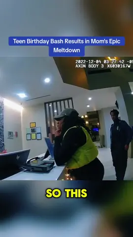 Teen Birthday Bash Results in Mom's Epic Meltdown #cops #copsoftiktok 