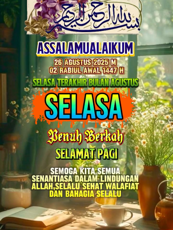#CapCut #assalamualaikum_shbtku_semua Doa Hari Selasa#bismillah #sholawat #fyp 