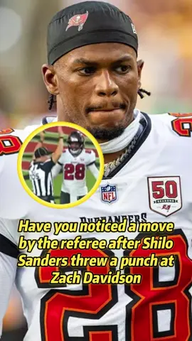 Have you noticed a move by the referee after Shilo Sanders threw a punch at Zach Davidson?No one realized this revealed three extremely ugly truths about the NFL. #celebrity #famous #entertainment #us #nfl #shilosanders #deionsanders #shedeursanders #zachdavidson #buccaneers 