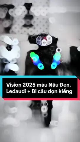 Vision 2025 màu Nâu Đen. Led + Bi cầu dọn kiểng. Góp từ 2🍠 #honda #vision #xedovietnam #led #cuchi 