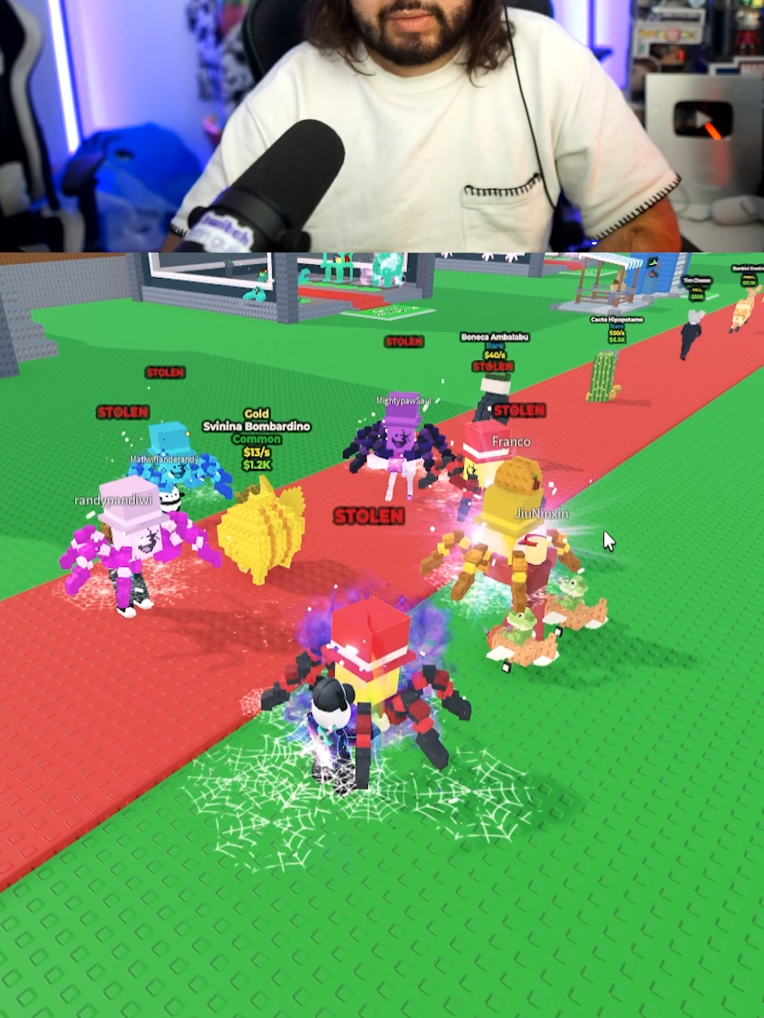 EL RITUAL de los SPIDERINIS en ROBA un BRAINROT #stealabrainrot #robaunbrainrot #robloxedits #robloxclips #brainrot #nuevo #admin #adminabuse #spydersammy #spyderini #spiderinis #ritual