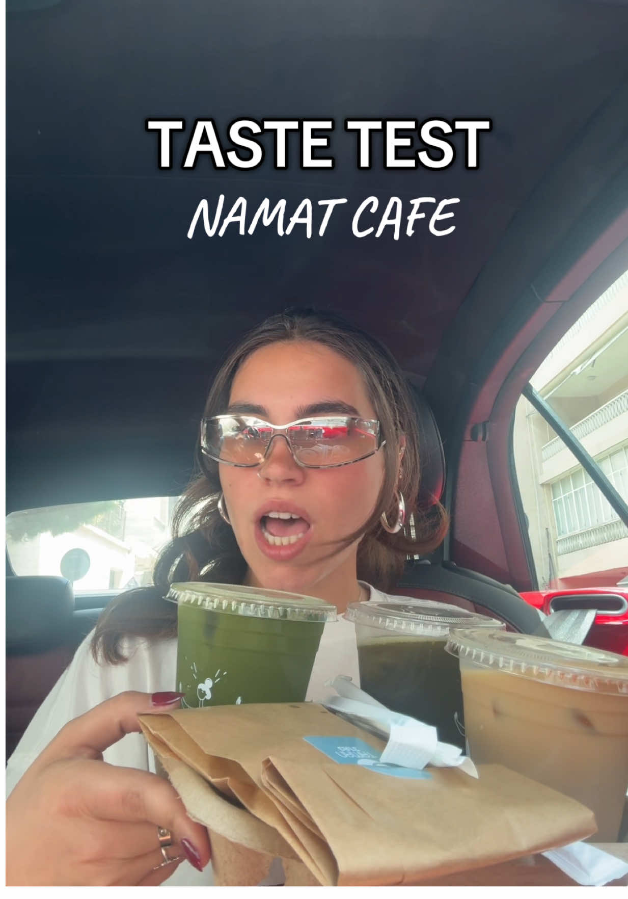 Still thinking about this place  Taste testing Namat Cafe -  #lebanon #matcha #tastetest 