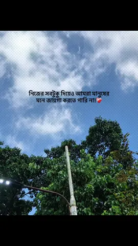 নিজের সবটুকু দিয়েও আমরা মানুষের মনে জায়গা করতে পারি না!❤️‍🩹 #foryou #banglacaption #sadcaption #emotionalvideo #fyp 