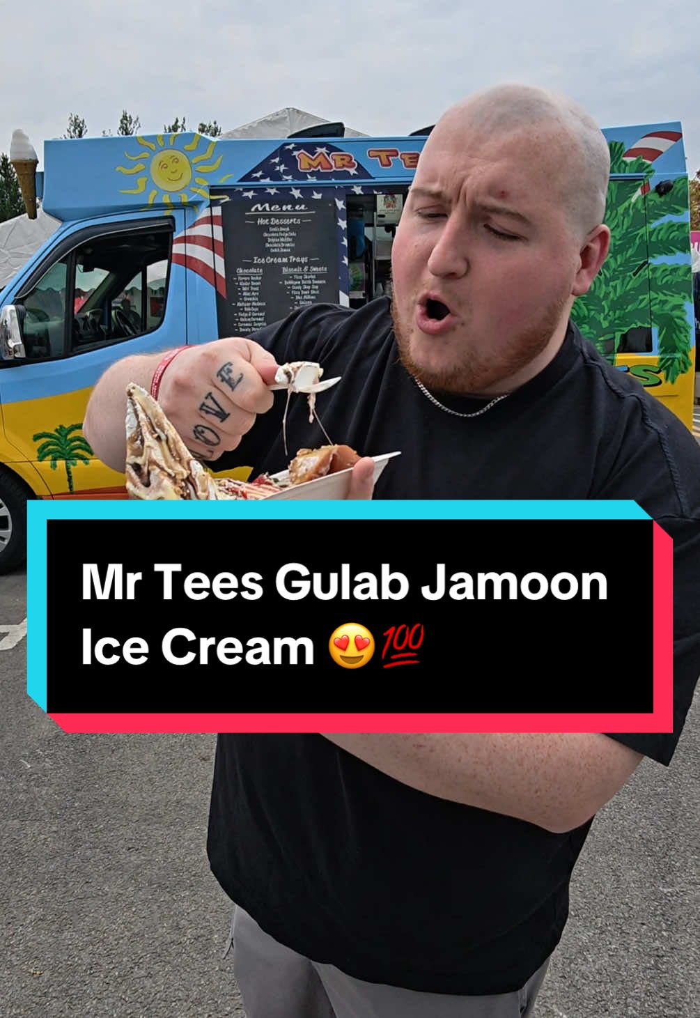 Mr Tees Gulab Jamoon Ice Cream at the Manchester Food Festival 😍💯@The Halal Food Festival @Mr tees ice cream #gulabjamun #pakistani #dessert #foodfestival 