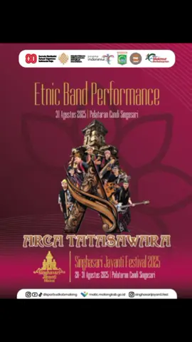 [31a25] Monggo hadir nyore santuy dan nonton kita di Singhasari Jayanti Festival #2025 Minggu, 31 Agustus 2025 di pelataran Candi Singosari. Sampai jumpa.. 🙏👹👺🎉