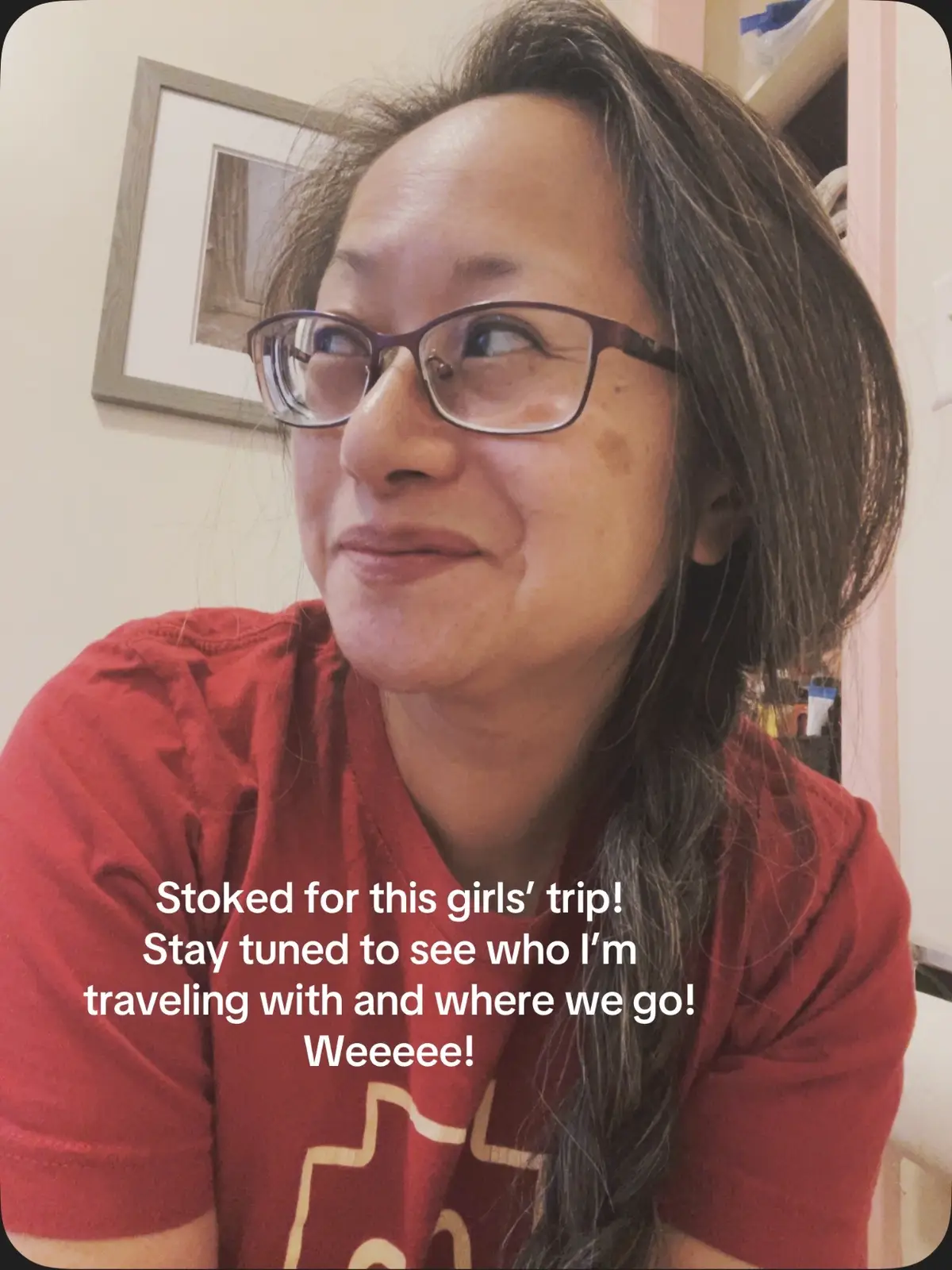 About to head out the door and head into the city to scoop someone up to meet other friends for our GIRLS’ TRIP!!🙌🏼🚙 Stay tuned to see who I’m with and where we adventure off to! #girlstrip #soexcited #PTO 