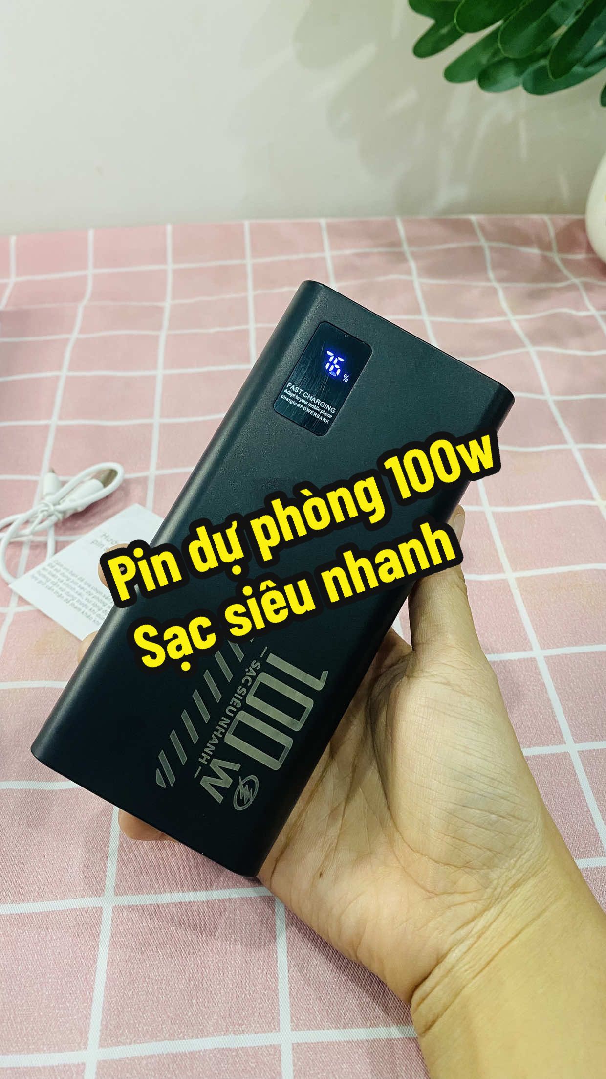 ⚡️ Hết pin không còn là nỗi lo! Sạc dự phòng siêu nhanh 100W – 30.000mAh, đầy pin laptop & điện thoại chỉ trong tích tắc 🔋🔥 #mebento262 #tiepthilienket #sacduphong30000mah #sacduphongdanang #banhang 