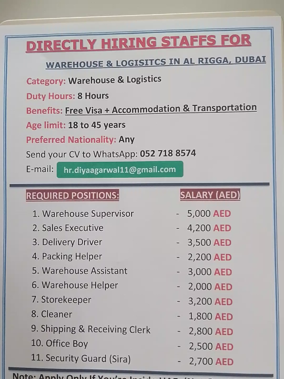 #jobsindubai #uae🇦🇪 #warehouse #jobvacancies #applynow 