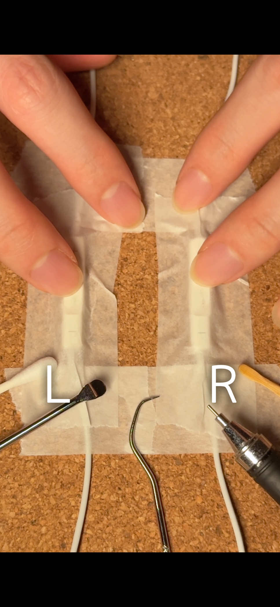 ASMR イヤホンマイクをスクラッチング！ #asmr #earcleaning #asmrsounds #fyp #tingles #sleep #relaxing #rofi #acmp 