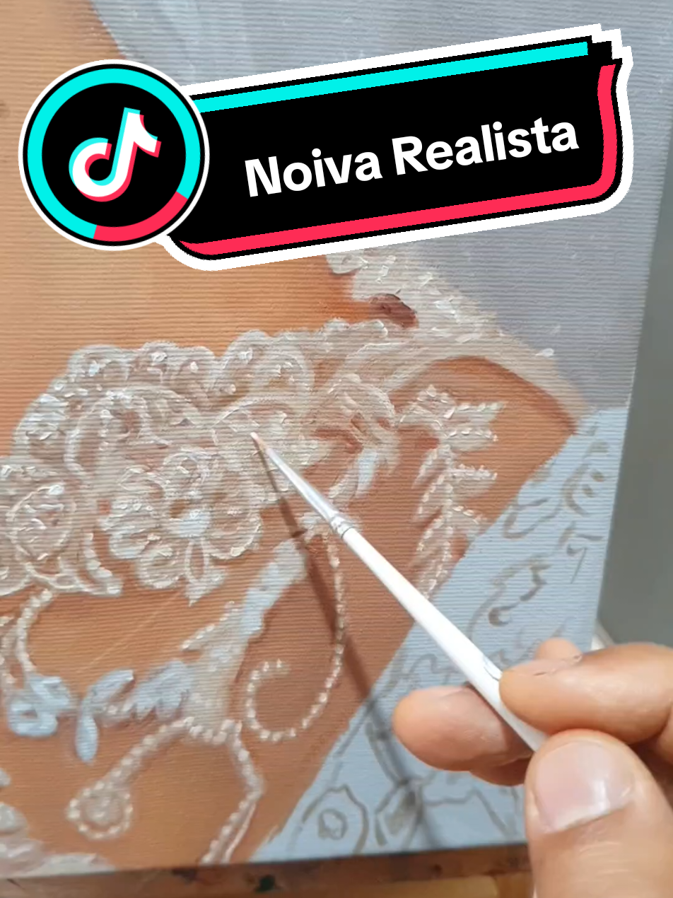 Noiva - Um Presente Especial - Retrato Realista à Óleo. encomenda realizada para meu amigo Iamazak Tavares #noiva #bodas #realism #art #pinturarealista 