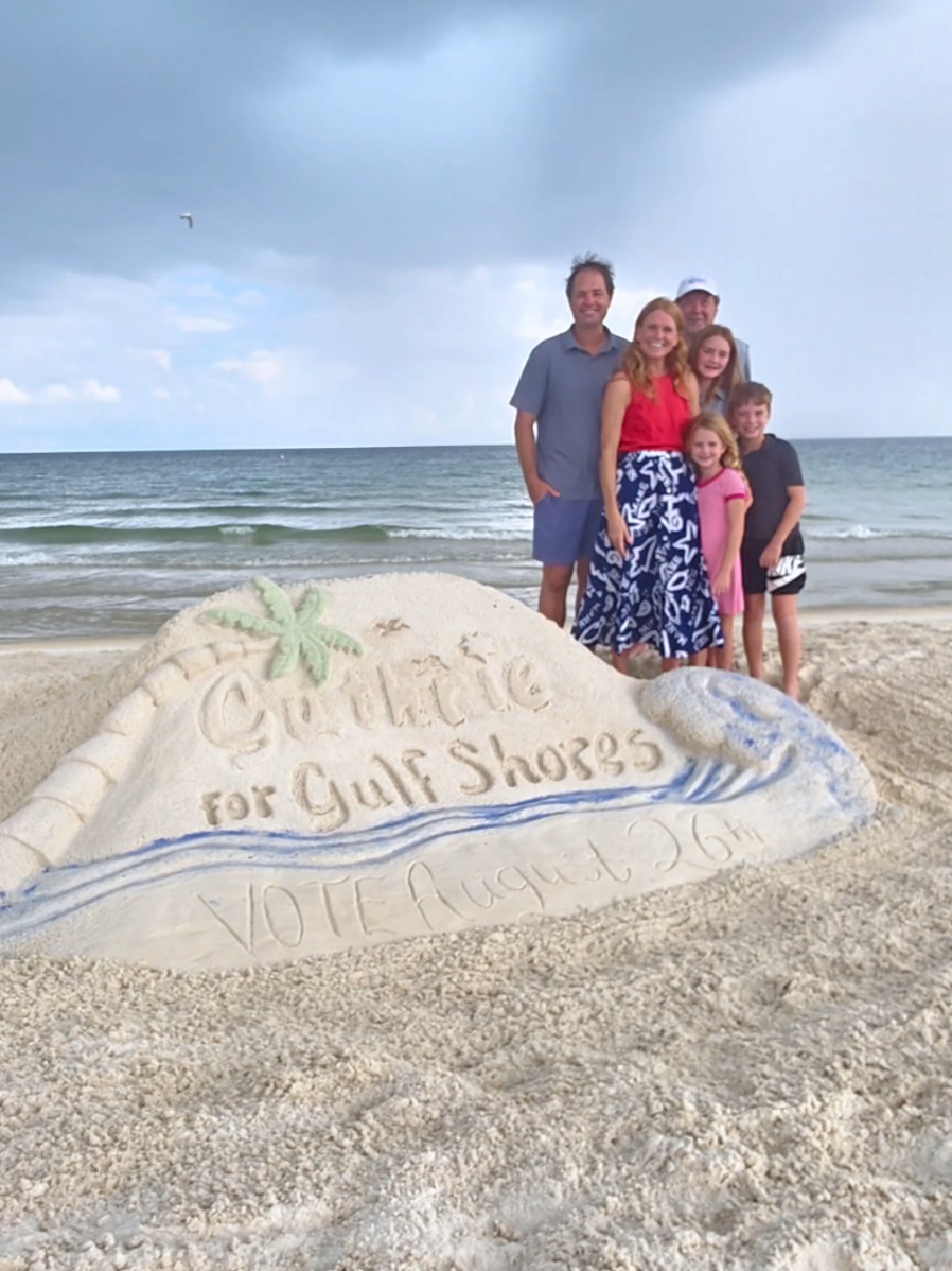 Vote August 26th! #asmr #sandcastle #vote #sandsculpture #satisfying 