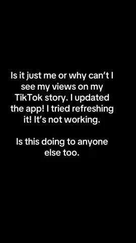 Why can’t I see my TikTok story views! #fyp #wtf #tiktokstoryviews #mad #itriedmybest 