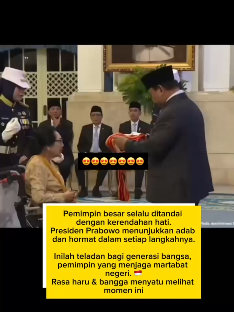 Adab Presiden Prabowo bener bener jadi teladan sebagai pemimpin untuk kita 🥺 #presiden #prabowo #indonesia #fyp 