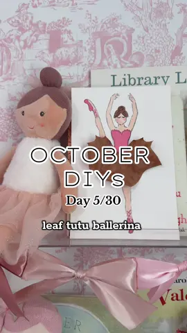 Day 5/30 - okay, THIS one might be my favorite 🥹💕🩰🍁 This October craft takes a little bit of sketching, but you could totally print out a ballerina or trace one! The dancer in me is over analyzing every aspect of this little doodle - her battement leg could be straighter…is she even on top of her supporting leg? or on her toe box? I tried so hard not to give her hamburger hands (iykyk) 🤪 All that to say - the goal is fun, not perfection…so give it a try!!! #ballerina #fallcrafts #falldecor #diyart #diydecor 
