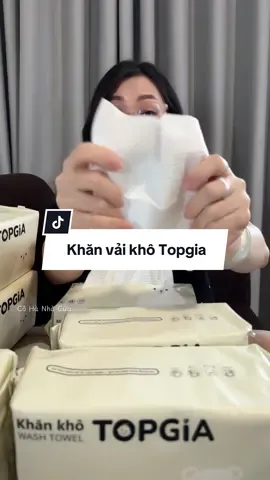 Chân ái cho mấy bà, khăn vải khô nhà Topgia, sạch sẽ, tiện dụng. Mấy bà cứ mua liền mấy bịch về sài cho đã nha☺️ #xuhuong #muataitiktok #khanvaikhodanang #khanvaikho #khanvaikhotopgia #topgia 