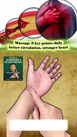 Remember these 3 vital acupoints: Taiyuan, Daling, and Shenmen. Morning massage boosts circulation and heart health. Have you heard of these 3 points before? #acupressurepoints #morningroutine #qigongdaily #hearthealth #selfcaretips
