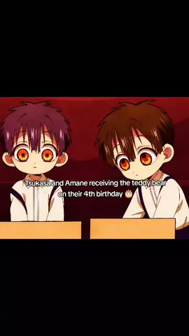 Tsukasa really loves that teddy bear, reminding him of his twin Amane 🤧 #jibakushounenhanakokun #toiletboundhanakokun #tsukasayugi #TBHK #yugitwins 