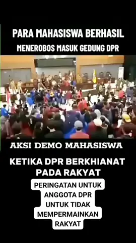 Kondisi terkini demonstrasi 25/08/2025. Massa Aksi Berhasil masuk kedalam Gedung DPR RI.  #DPR #Aspirasi #viralreels #viral #indonesia #negerikonoha #dprri #25agustus2025 #demo 