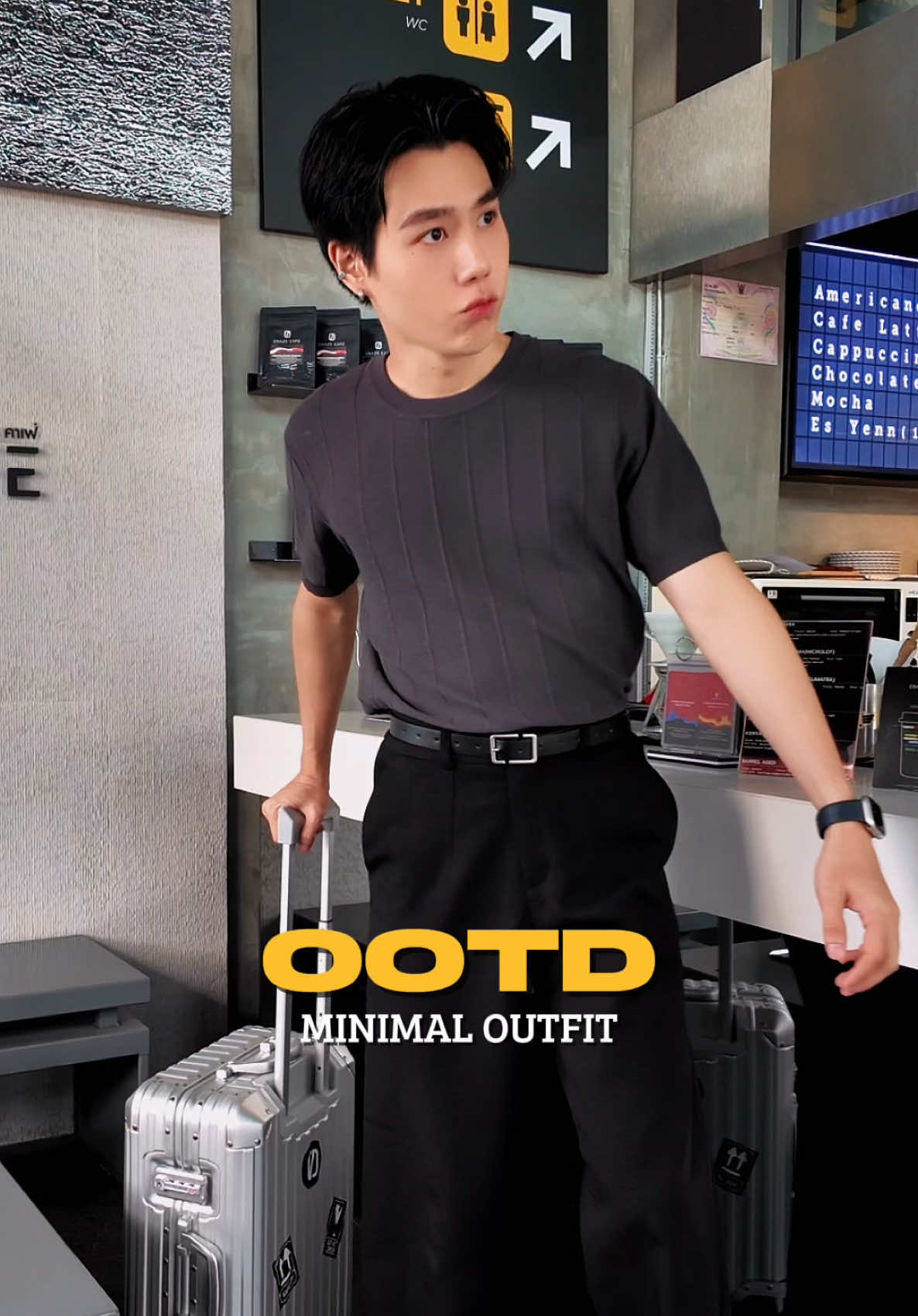 #OOTD Minimal men outfit • Gray tone #Petchpigz #outfitoftheday #menoutfits #แต่งตัวผู้ชาย 