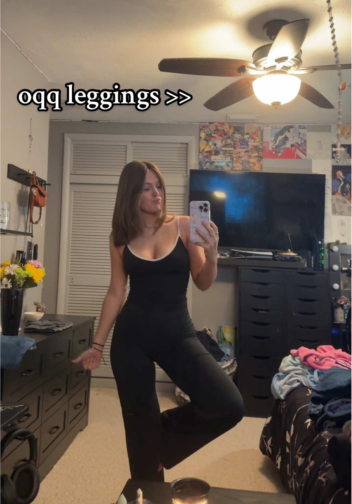 When I tell you i’m OBSESSED… i’m obsessed & they’re staying on forever 😂😌|  #OQQ #oqqlegging #oqqbodysuits #leggings 