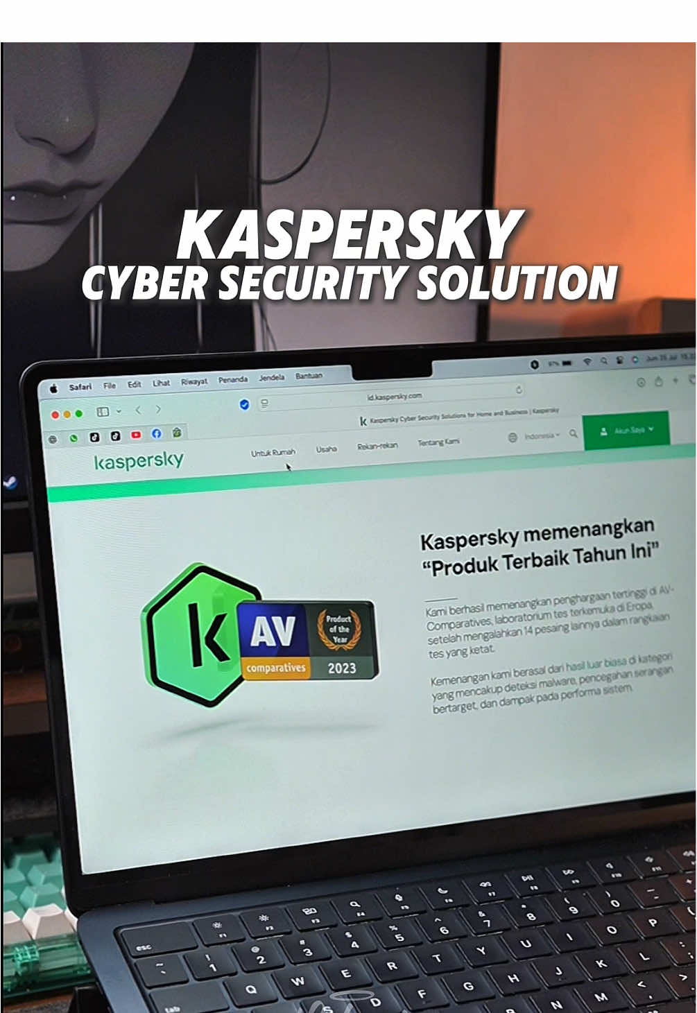 Solusi buat kalian yang ingin privacy nya lebih lengkap, kalo mau dapet penawaran menarik, pake promo code ini: KLIDHER10  #Kaspersky #kasperskypremium #beyondAV #cybersecurity #antivirus