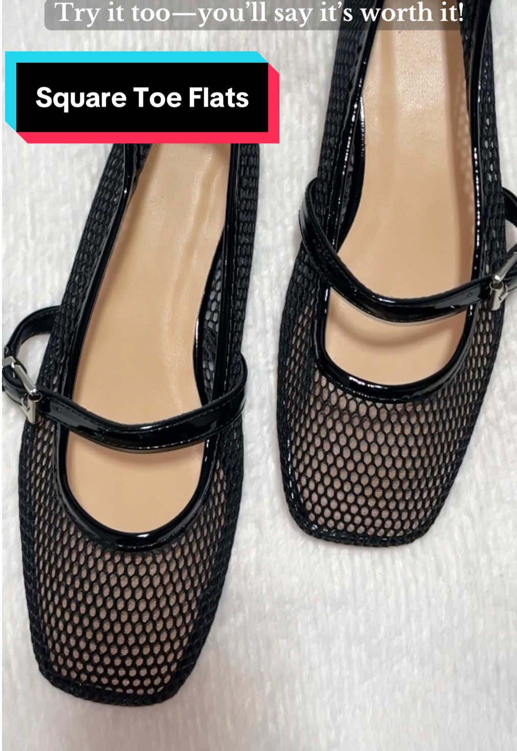 My everyday flats 👟✨ Super comfy & stylish—worth it! Click the yellow basket 🛒 to get yours 💕 #flats #squaretoeflats #everydayflats #comfyandstylish #fyp 