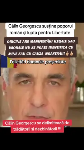 Călin Georgescu se delimitează de toți Dezbinătorii și trădătorii  și suține poporul român în lupta pentru Libertate.#credinta #speranta #romania🇷🇴 
