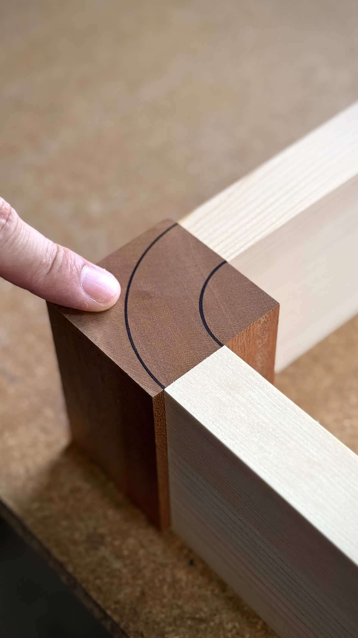 Tips for Making an R Corner Joint #woodworking #DIY #asmr #joint #jig 