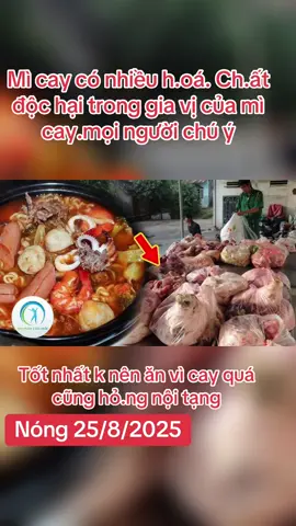 Mì cay có nhiều h.oá. Ch.ất độc hại trong gia vị của mì cay.mọi người chú ý…nói chung ăn cay cũng k toits cho dạ dày#hoachat #nguyhiem #micay7capdo #micay #mitom 