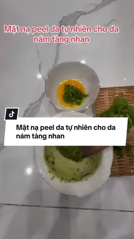 Mặt nạ peel da tự nhiên cho da nám tàng nhan #tuetamlaphuongdi #luongytuetam #peelda #peeldatunhien #nam 
