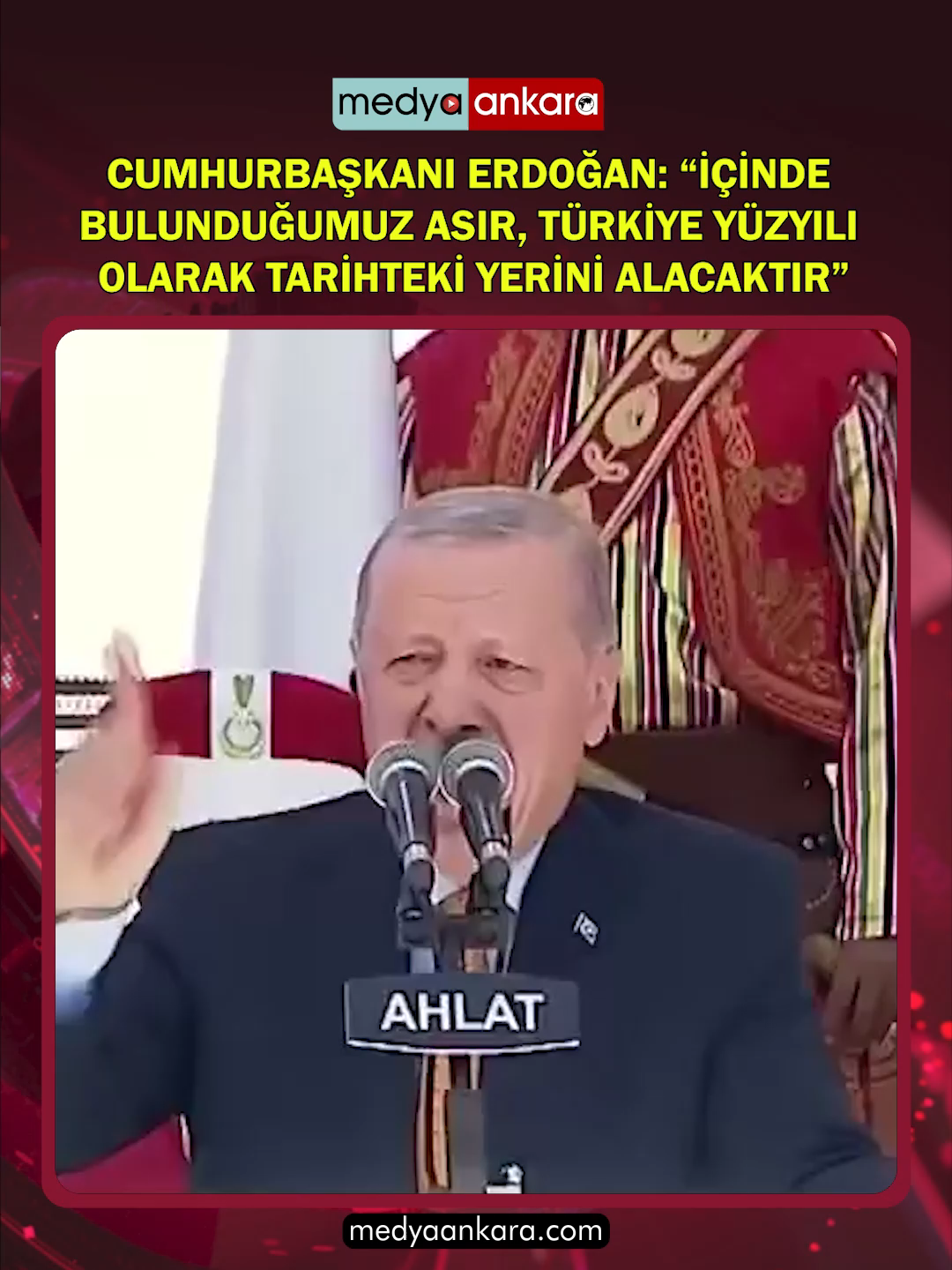 Cumhurbaşkanı Erdoğan: “Tarih; Türk, Kürt ve Arap, bir ve beraber olduğumuzda içeride ve dışarıda hangi başarılara imza attığımızın sayısız örnekleriyle doludur.” #cumhurbaşkanıreceptayyiperdoğan #cumhurbaşkanı #rte #akparti #receptayyiperdoğan #ahlat