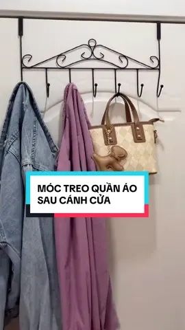 Tận dụng không gian đằng sau cánh cửa để treo đồ #moctreodosaucanhcua #moctreodosaucua #moctreoquanao #moctreoquanaosaucanhcua #moctreoquanaosaucua