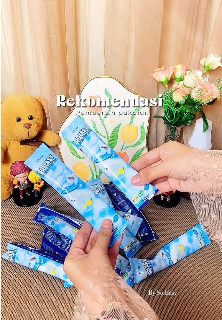 Bagus banget buat hilangin noda membandel di pakaian . Wajib restock . Cus cek keranjang kuning  #soeasy #pembersihpakaian #fyp 