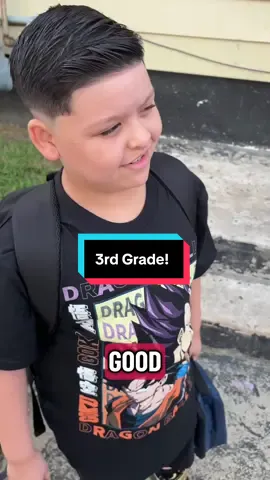 First day of 3rd GRADE!! Where does the time go🥲 #fyp #backtoschool #school #firstdayofschool #graysonrofficial 