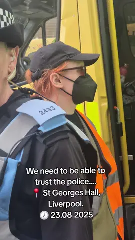 SPOKE TO THE OFFICER 2433 ON SATURDAY IN LIVERPOOL, PLEASE LOOK AT HER FACE AT THE BEGINNING.  THESE OFFICERS KNOW THEY ARE BEING USED AS PAWNS BY THE GOVERNMENT, AND THEY MUST BE REMINDED. THIS OFFICER ACTUALLY THANKED ME FOR SPEAKING TO HER... THESE OFFICERS MUST REALISE THEY HAVE TO STAND UL AGAINST THEIR BOSSES AND THEIR WORK PLACES. WE NEED TO BE ABLE TO START TRUSTING THE POLICE, BUT IT WILL NEVER HAPPEN WHILST THEY PROTECT THE EVIL, THE RICH, ZIONISM, FASCISM AND THE CORRUPT AND WRONG UNS. #fyp #foryoupagе #liverpool #ynwa #scousers #merseysidepolice #ukpolice #government #pawns #empathy #protectthepeople #humanity #compassion 