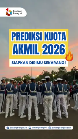 PREDIKSI KUOTA AKMIL 2026‼️✨ ---- Follow @bintangbangsa.id untuk info TERUPDATE seputar Penerimaan TNI-POLRI/Kedinasan/UNHAN/SMA Taruna 2026✨ 📌 Mau lolos seleksi AKMIL, AKPOL, Sekolah Kedinasan, SMA Taruna, atau UNHAN? 📩 Persiapkan bersama Bintang Bangsa! DM atau klik link di bio #akmil #kuotaakmil #catarakmil 