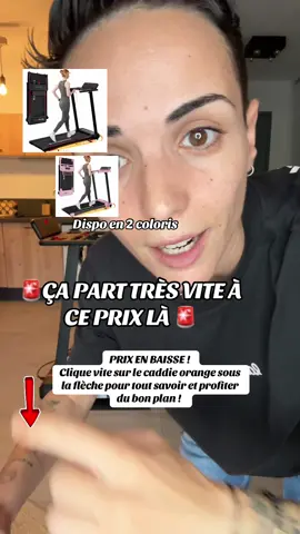 Sport à la maison sans contraintes 💪   ➡️ Jusqu’à 12 km/h | Inclinable à 8%  | 120 kg max   📱 Bluetooth & appli en +  | Compact/ pliable  & silencieux  🚚 Livraison gratuite | Paiement en plusieurs sans frais   Tapis aux normes européennes 🇪🇺 Pour la marche 🚶 la marche rapide & la course 🏃  Affichage : temps / vitesse / distance & calories  L’offre est disponible au moment du post, peut varier  Clique sur le caddie orange sous la flèche  pour l’acheter maintenant sur tiktokshop   NE PASSE PAS À CÔTÉ DE CE TAPIS À UN SUPER PRIX !!  Produit testée  gratuitement